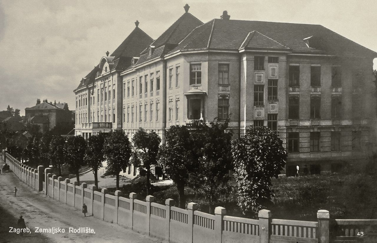 Bolnica u Petrovoj. Zemaljsko rodilište, Petrova ulica, oko 1925.-1930. godine
